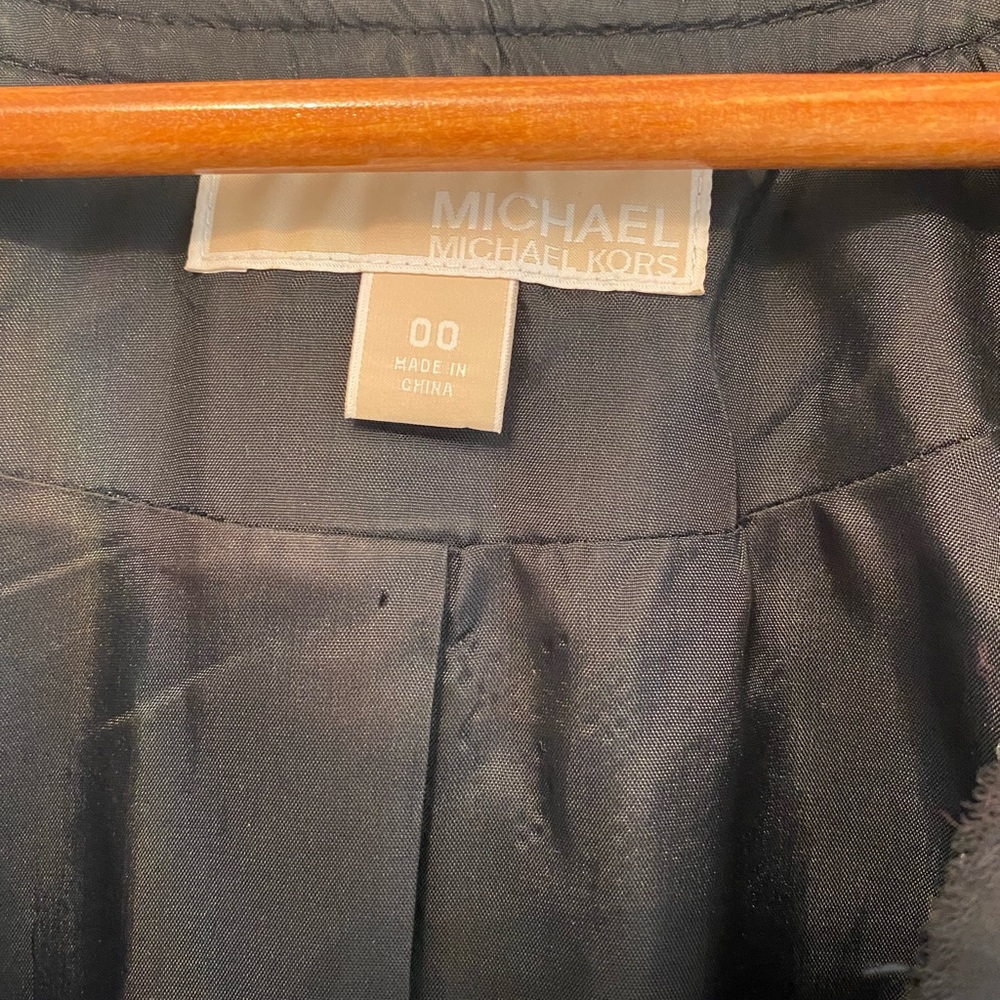 Michael Kors Cropped black sequin blazer like new 00/xs - Picture 3 of 3